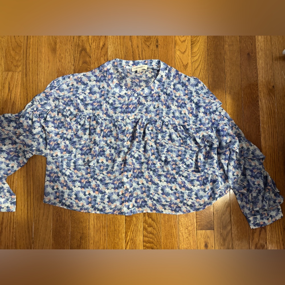 Floral Button-Up Blouse